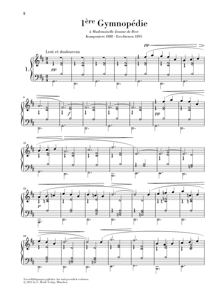 Gymnopedies - Satie