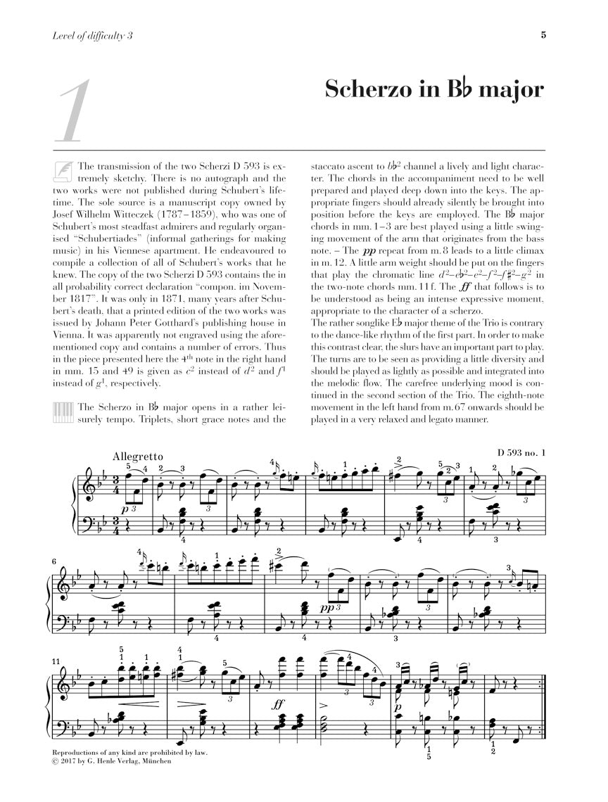 At the Piano: 12 Well-Known Original Pieces - Schubert