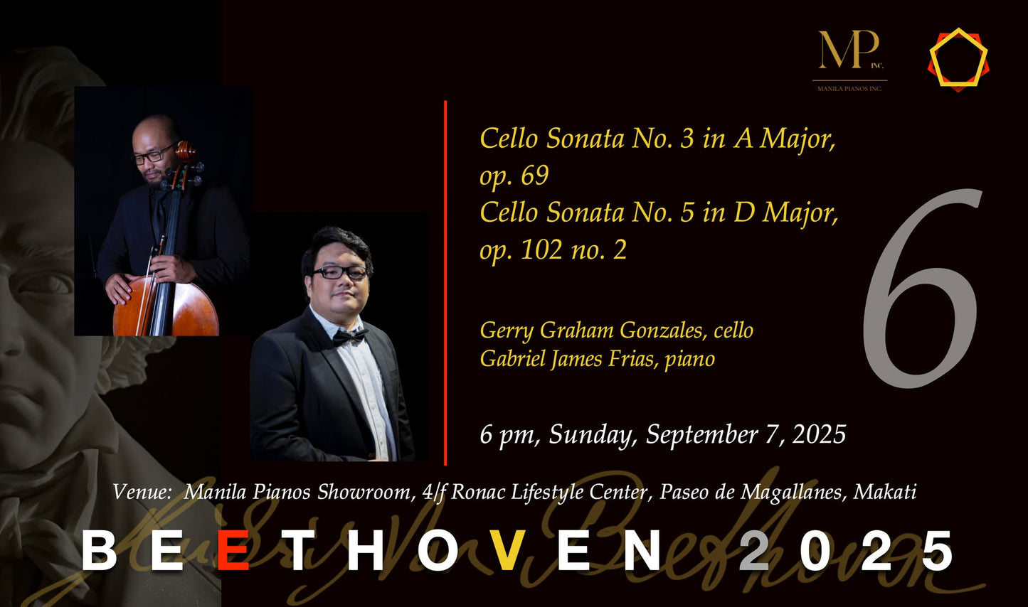 Beethoven 2025: Concert No. 6 with Gerry Graham Gonzales & Gabriel James Frias