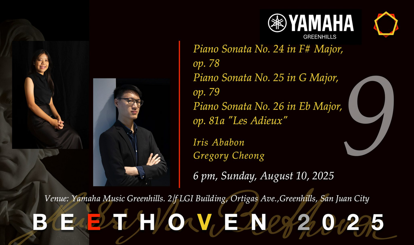 Beethoven 2025: Concert No. 9 with Iris Ababon and Gregory Cheong