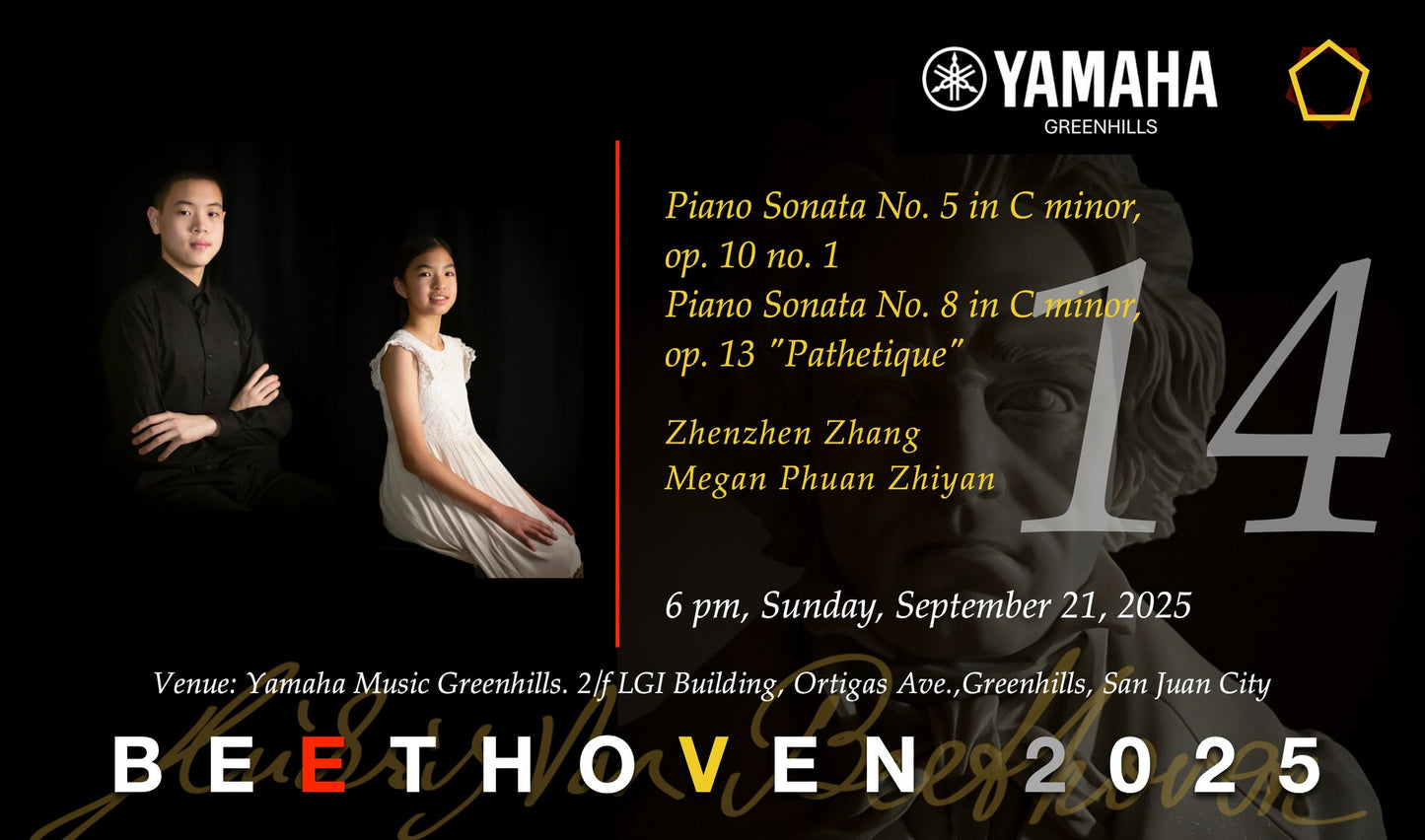 Beethoven 2025: Concert No. 14 with Zhenzhen Zhang & Megan Phuan Zhiyan
