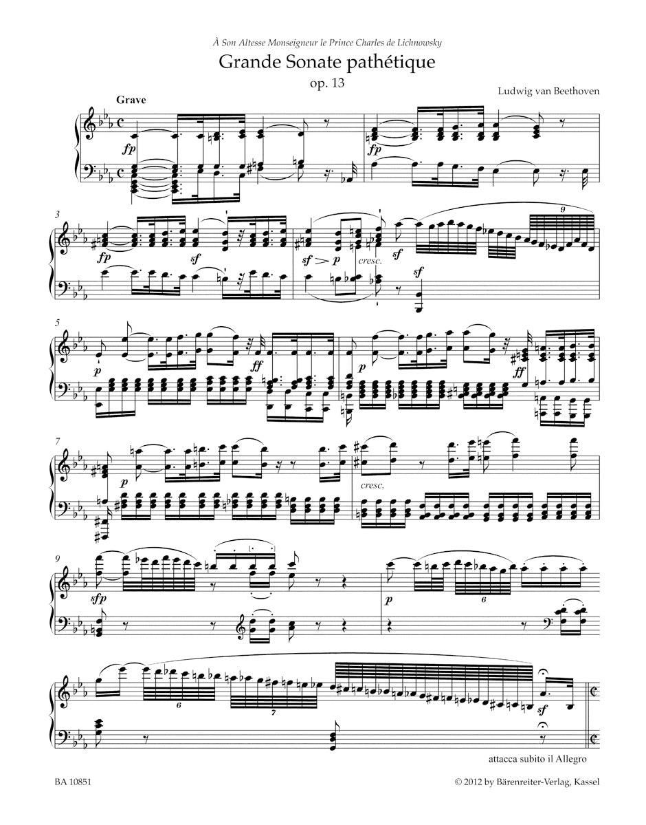 Grande Sonata Pathetique in C minor Op. 13 - Beethoven
