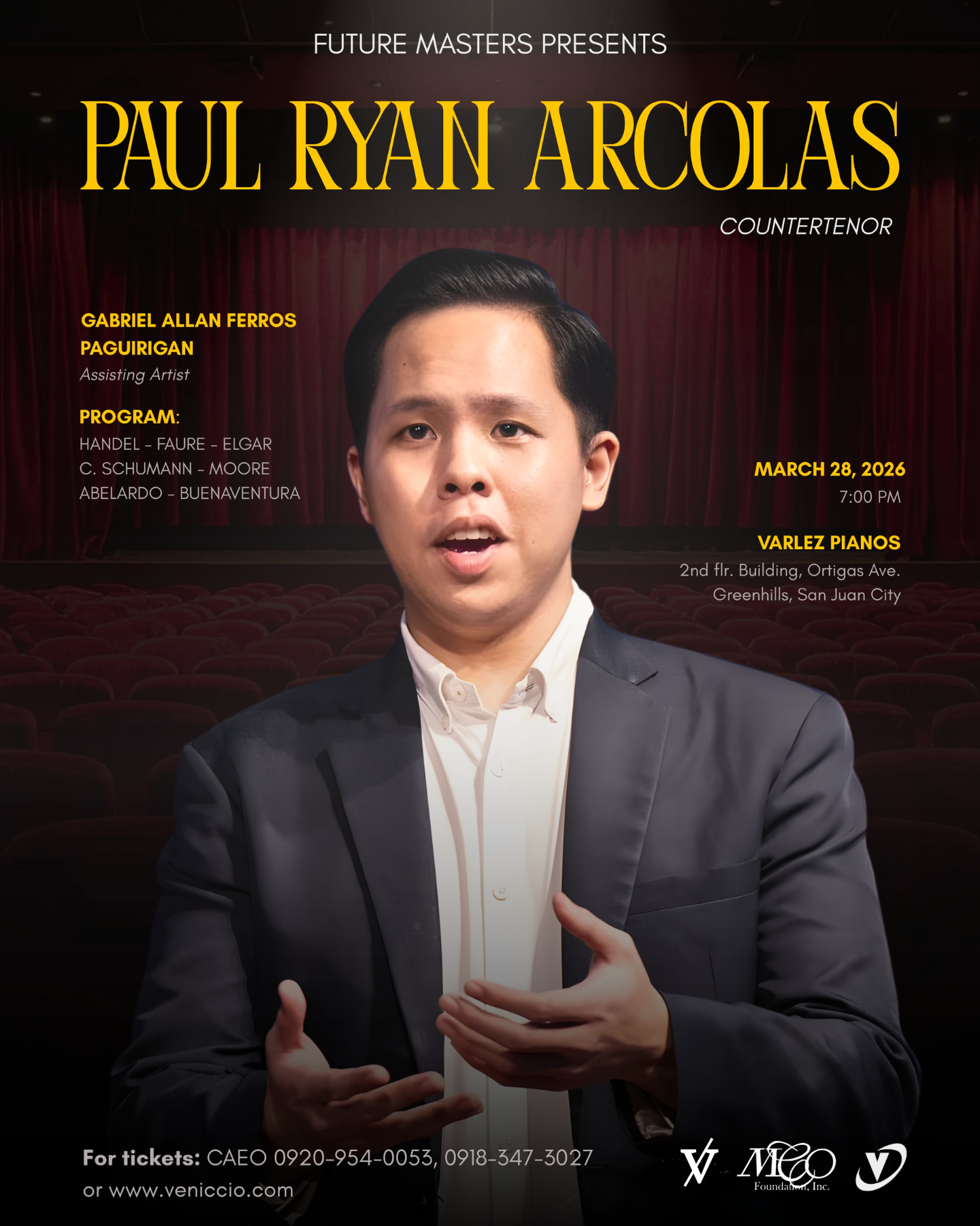 Paul Ryan Arcolas in Recital