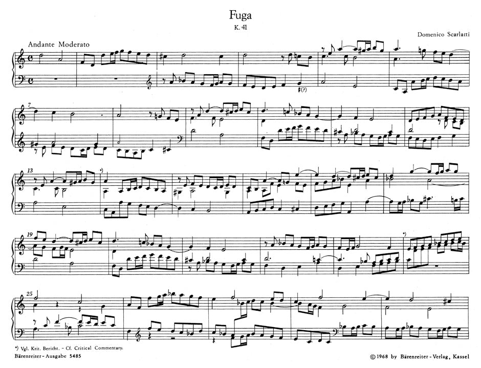 Sonatas and Fugues for Organ (Manuals) - Scarlatti