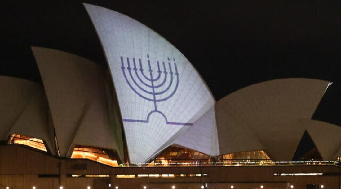 Sydney Opera House Illuminated with Menorah After Bondi Beach Attack