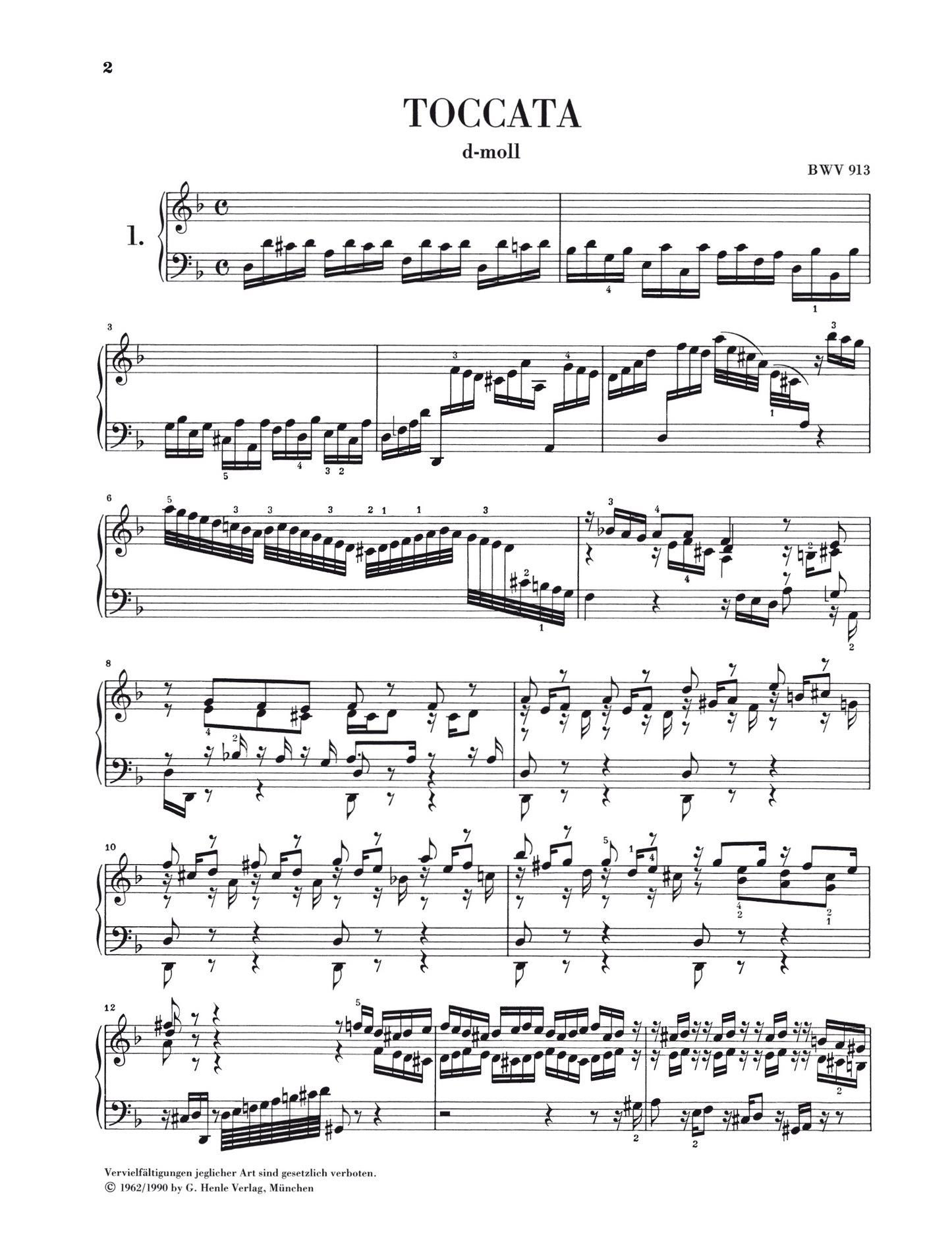 Toccatas BWV 910-916 - Bach