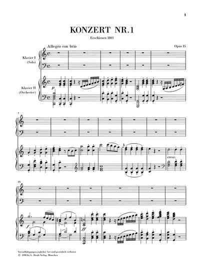Piano Concerto No. 1 in C major, Op. 15 - Beethoven