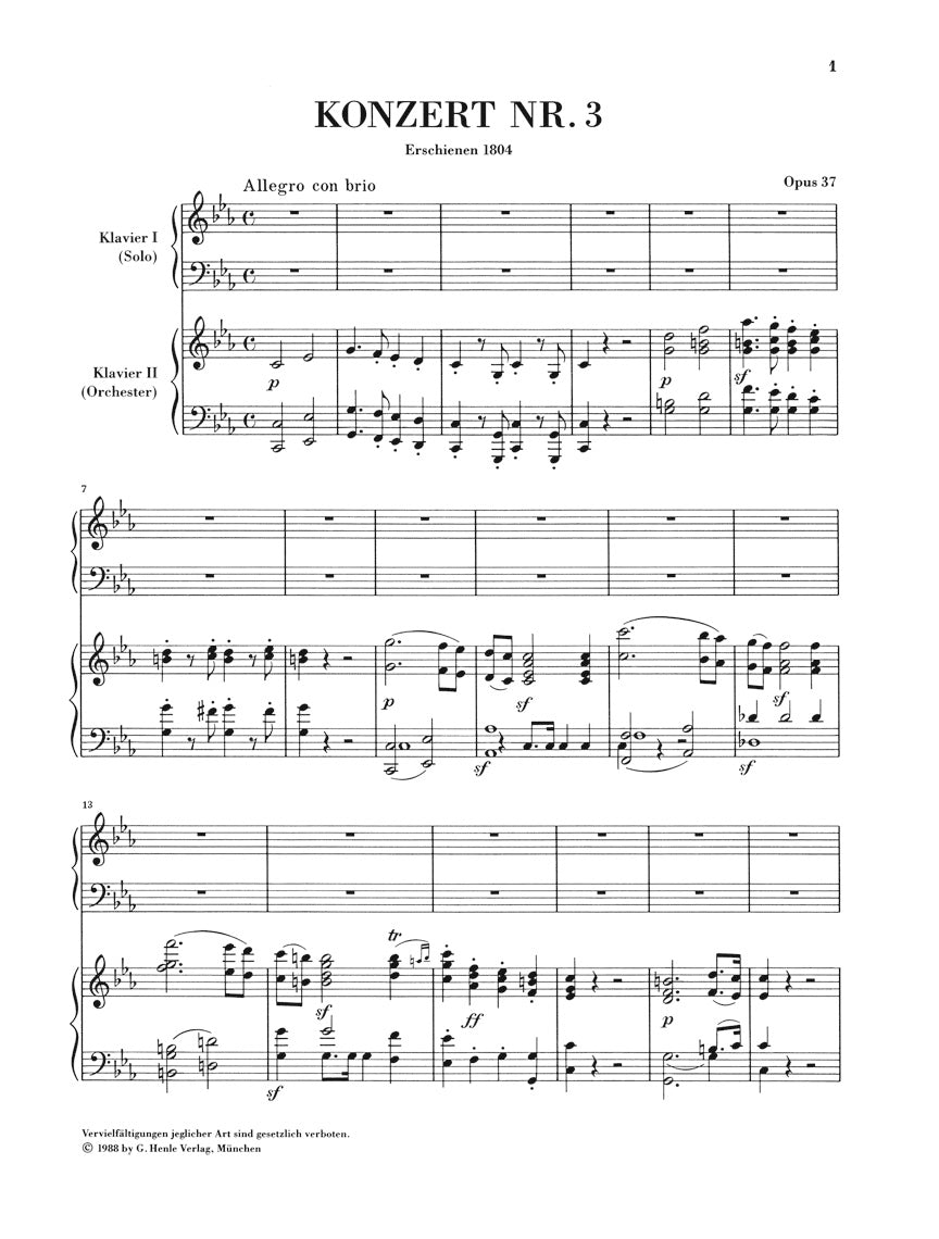 Piano Concerto No. 3 in C minor, Op. 37 - Beethoven