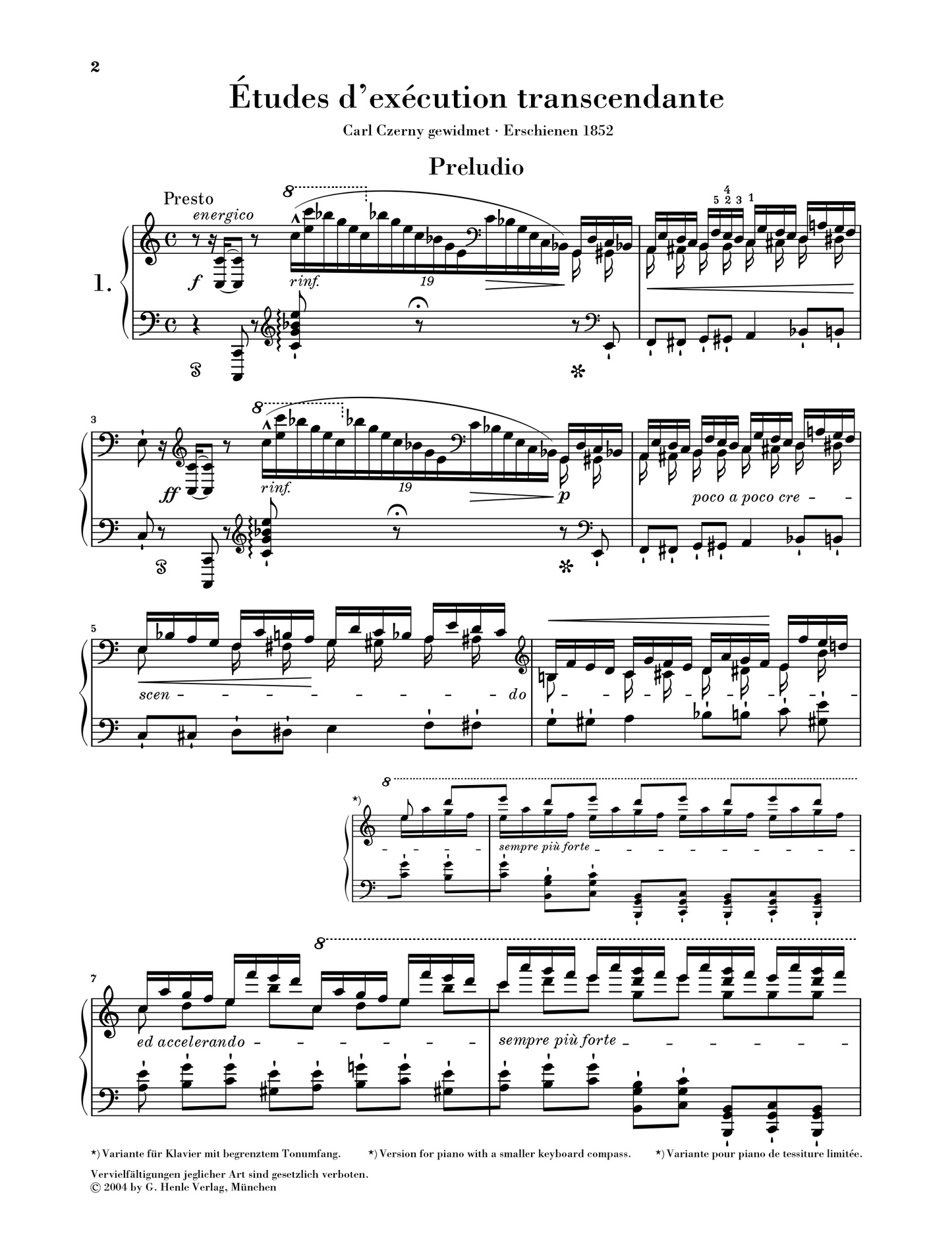 Transcendental Studies - Liszt
