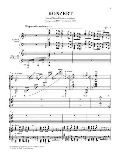 Piano Concerto in A minor, Op. 16 - Grieg