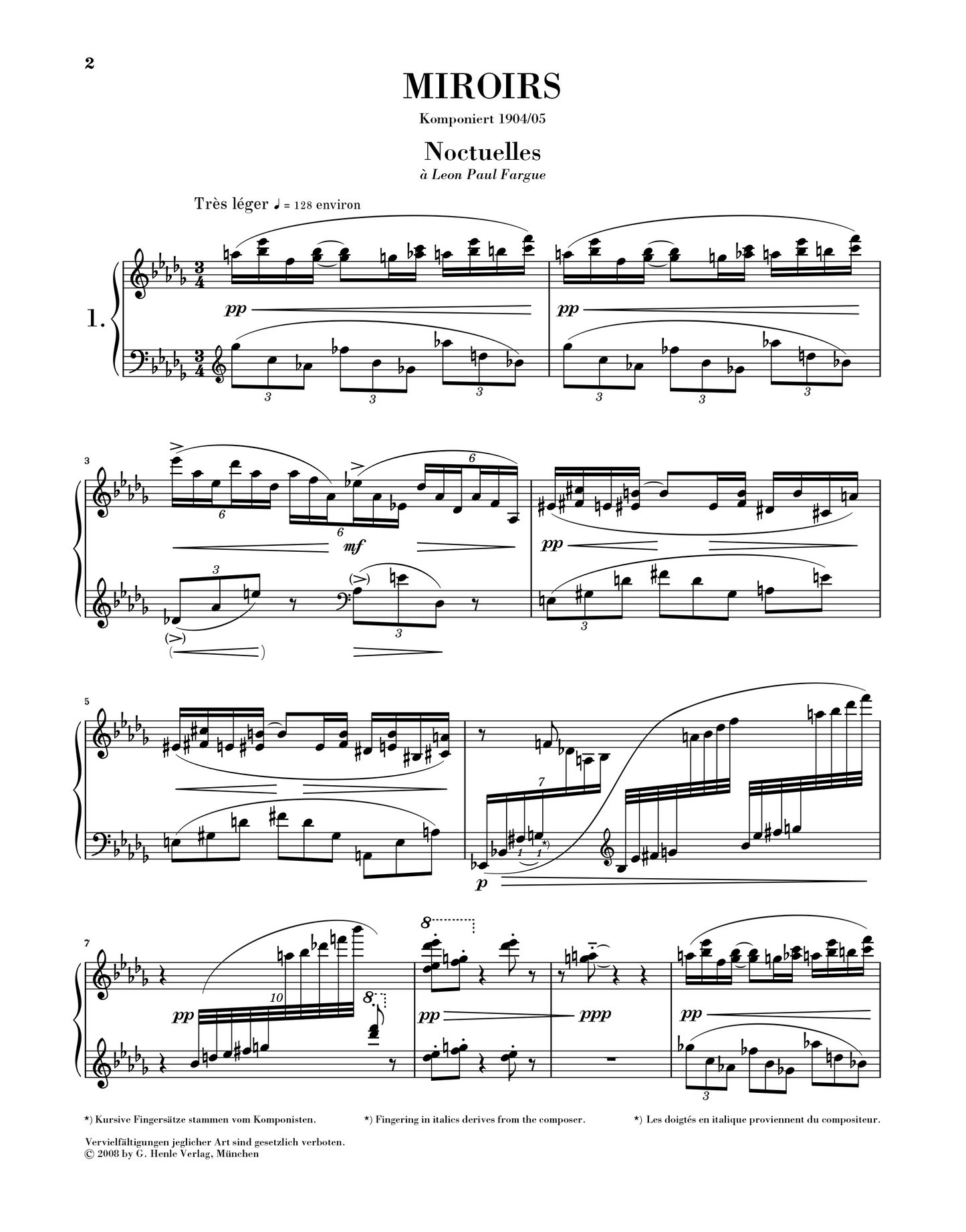 Miroirs - Ravel
