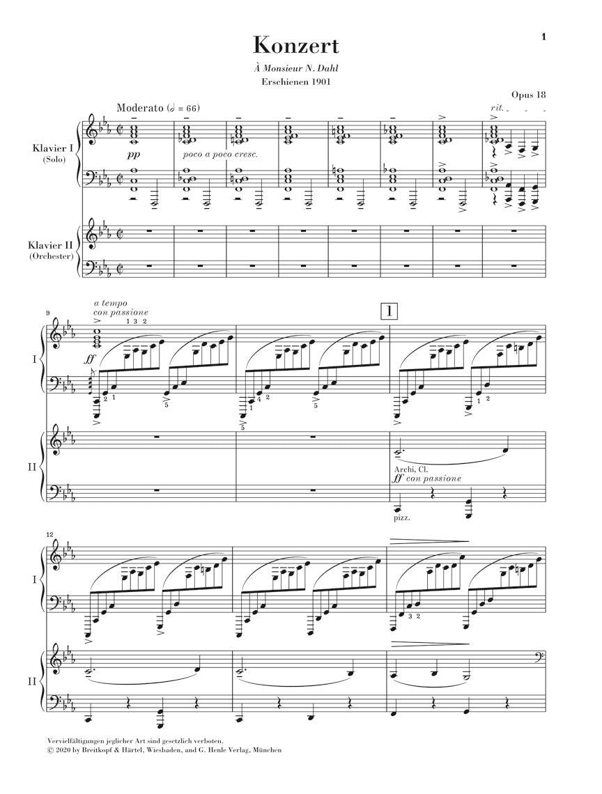 Piano Concerto No. 2 in C minor, Op. 18 - Rachmaninoff