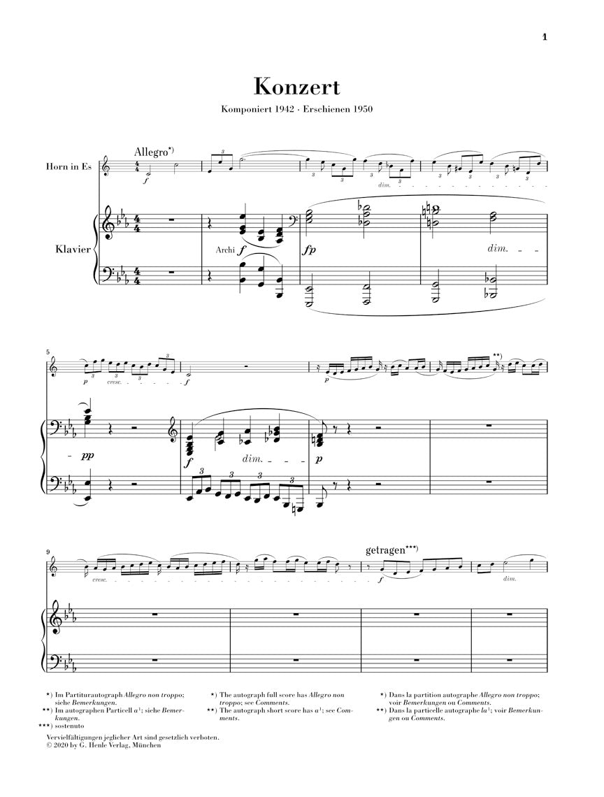 Horn Concerto No. 2 in E-flat major - Strauss
