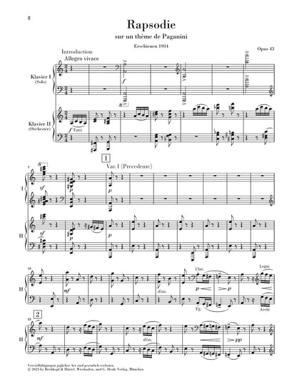 Rhapsody on a Theme of Paganini, Op. 43 - Rachmaninoff