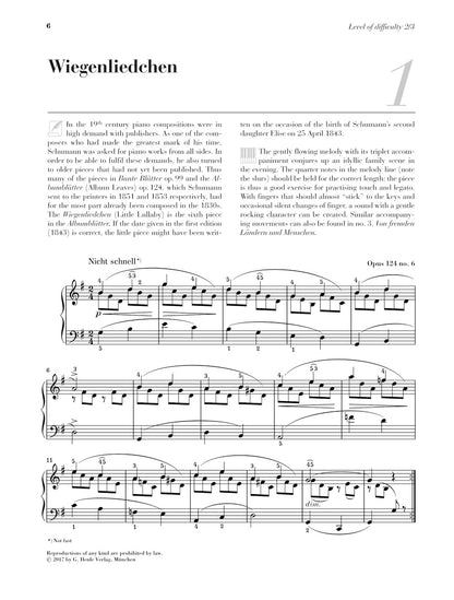 At the Piano: 17 Well-Known Original Pieces - Schumann