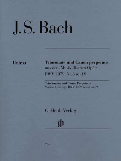 Trio Sonata and Canon Perpetuus from the Musical Offering BWV 1079 no. 8 and 9 for Flute, Violin and Basso Continuo - Bach