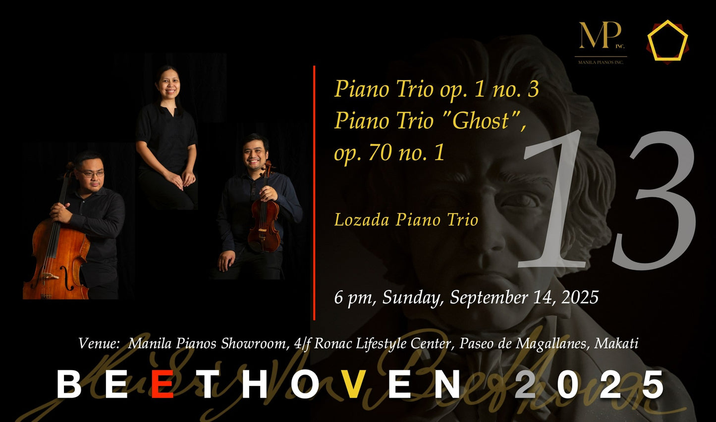 Beethoven 2025: Concert No. 13 with the Lozada Piano Trio