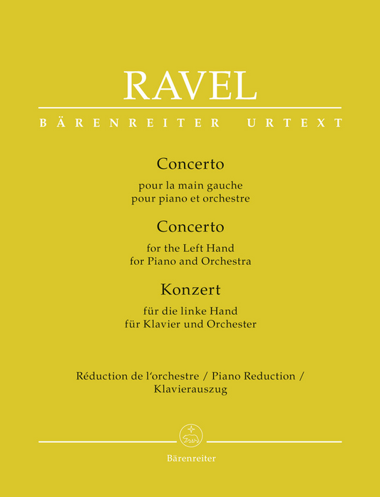 Concerto for the Left Hand for Piano and Orchestra - Ravel