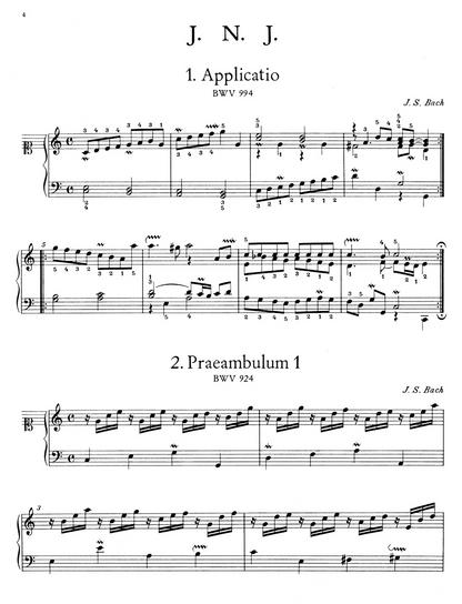 Notebook for Wilhelm Friedemann Bach - J.S. Bach
