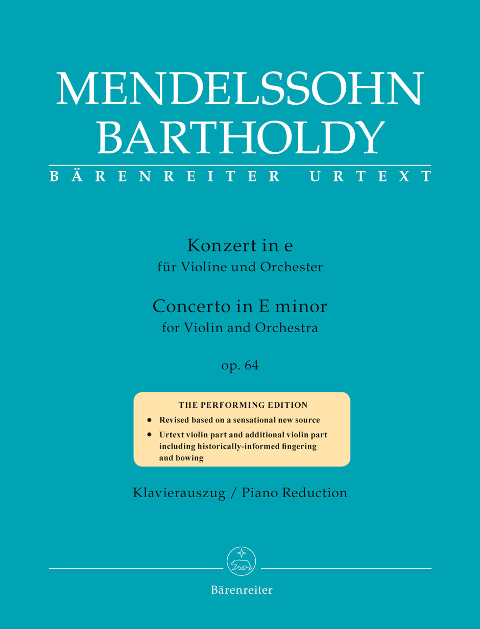 Concerto for Violin and Orchestra in E minor, Op. 64 - Mendelssohn