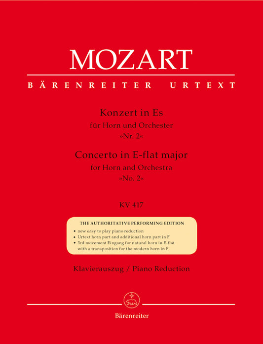Concerto for Horn and Orchestra no. 2 in E-flat major, K. 417 - Mozart