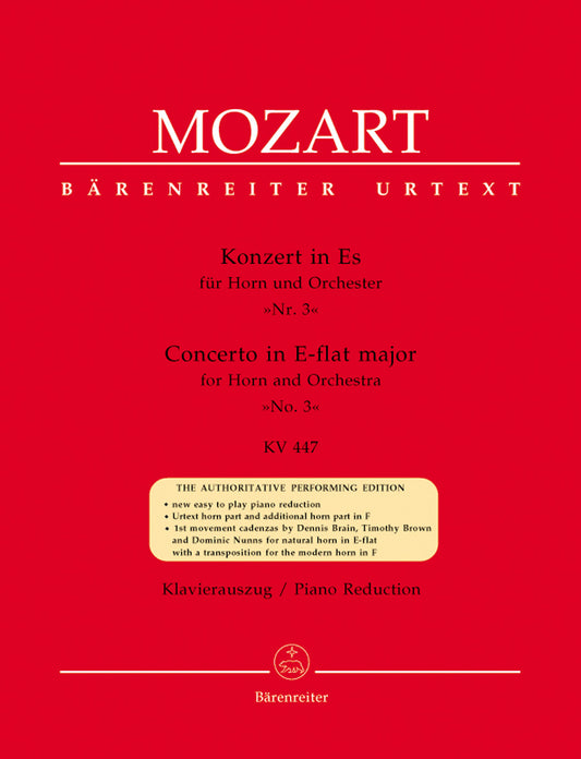 Concerto for Horn and Orchestra No. 3 in E-flat major, K. 447 - Mozart