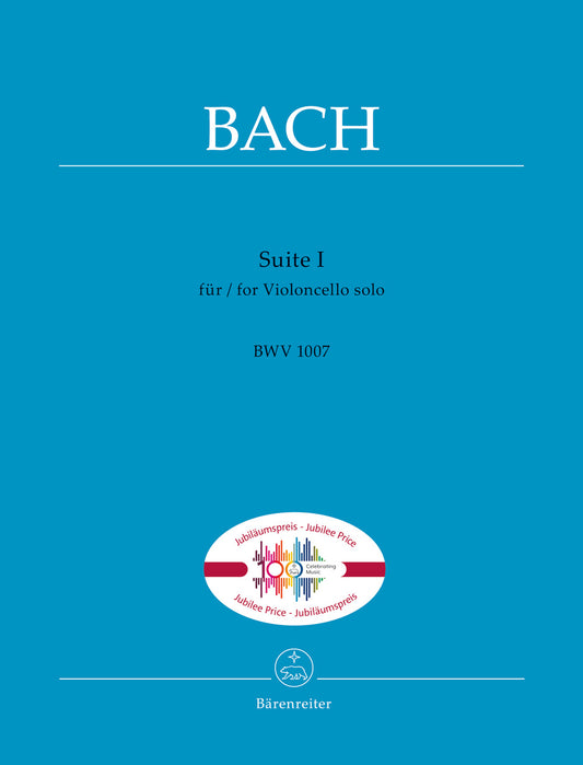 Suite I for Violoncello, BWV 1007 - Bach
