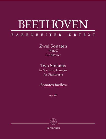 Two Piano Sonatas in G minor, G major op. 49 - Beethoven