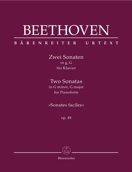 Two Piano Sonatas in G minor, G major op. 49 - Beethoven