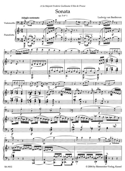 Sonatas for Piano and Cello - Beethoven